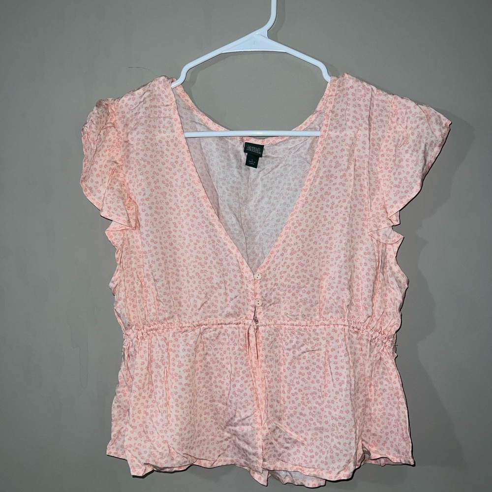 Cute tie front top